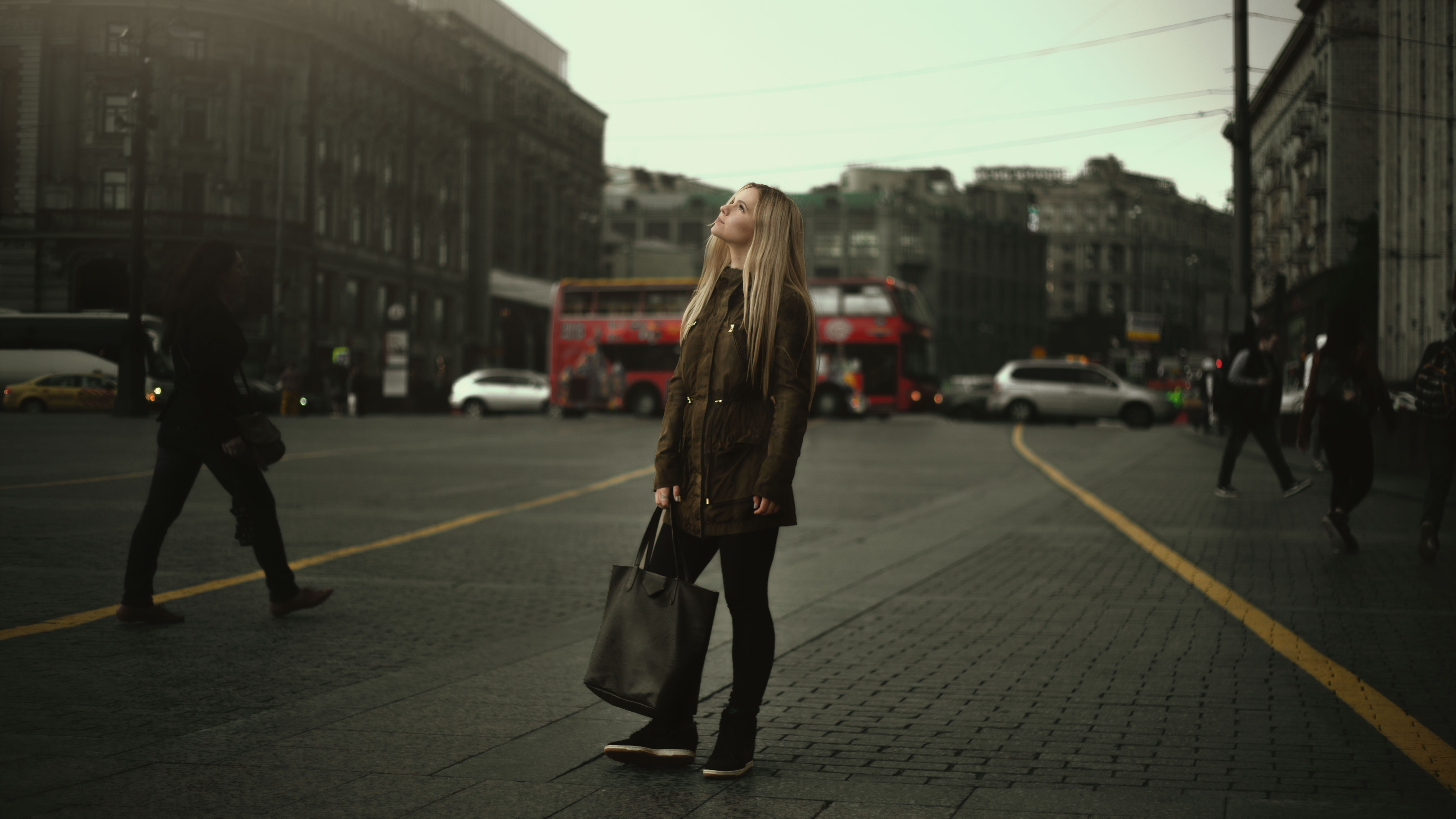 Canva – People Standing and Walking at the Streets during Day